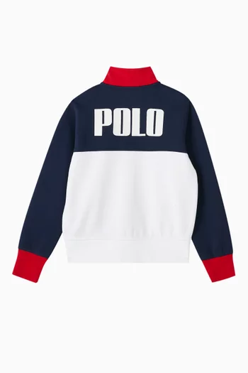 Logo Track Jacket in Cotton-blend