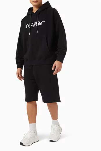 Embroidered-logo Shorts in Cotton