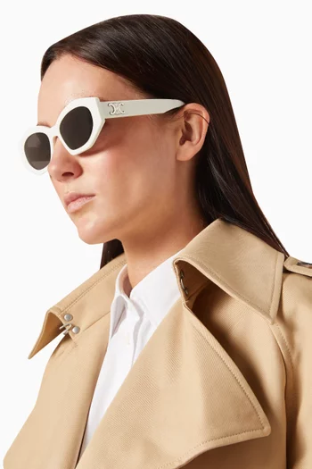 Triomphe Encircled Sunglasses in Acetate