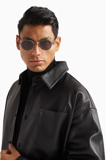 Round Sunglasses in Metal