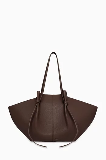 Large Mochi Tote Bag in Pebble Grained Leather