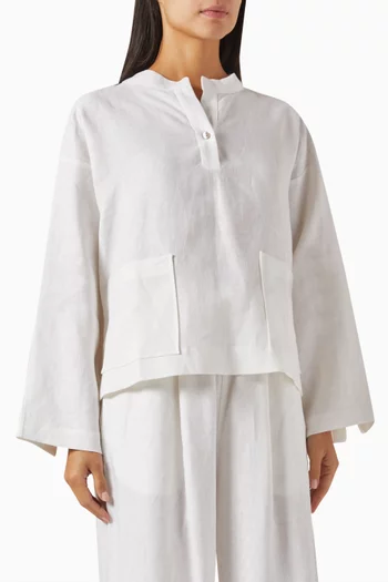Clea Blouse in Linen