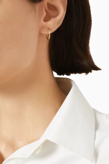 Heidi Halo Hoop Earrings in 18kt Gold