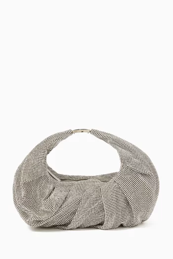 Small Yennefer Bag in Rhinestone Mesh
