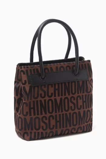 Small Tote Bag in Jacquard Nylon