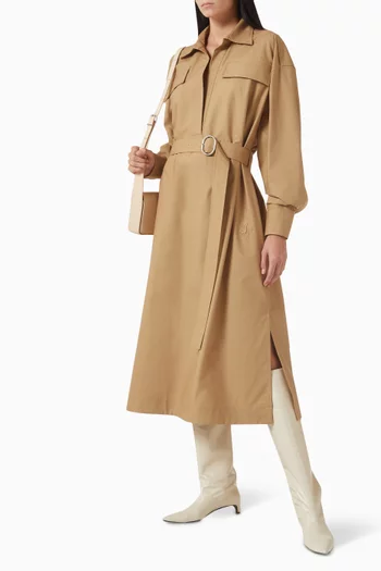 Oversized Midi Shirtdress in Organic Cotton
