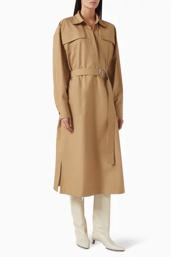 Oversized Midi Shirtdress in Organic Cotton