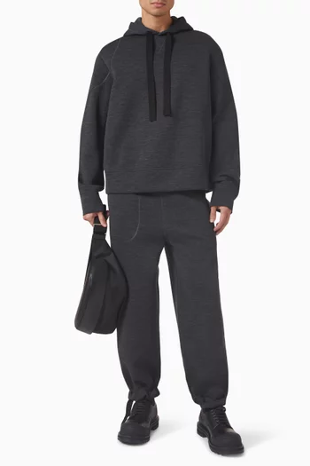 Drawstring Hoodie in Wool-blend