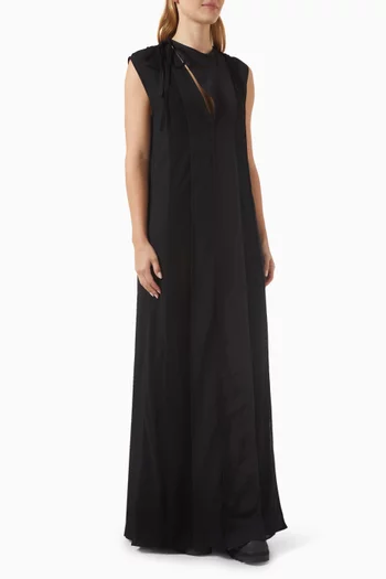 Panelled Maxi Dress in Viscose