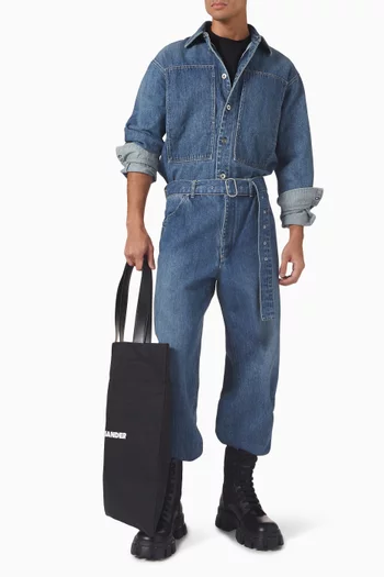 Belted Jeans in Denim