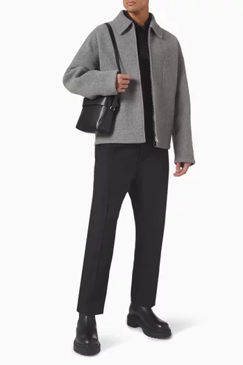 Zip-up Jacket in Wool