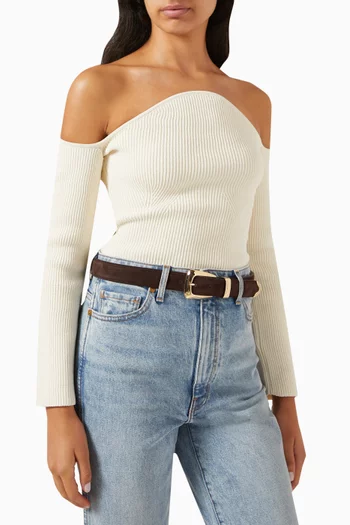 Benny Belt in Suede