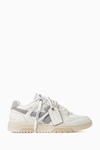 Slim Out Of Office Low-Top Sneakers in Leather