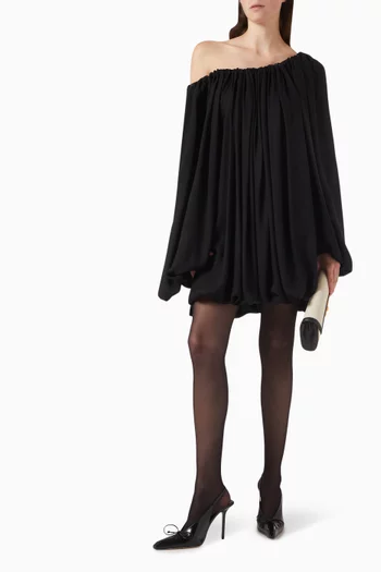 Nash Long-sleeve Top in Silk Georgette