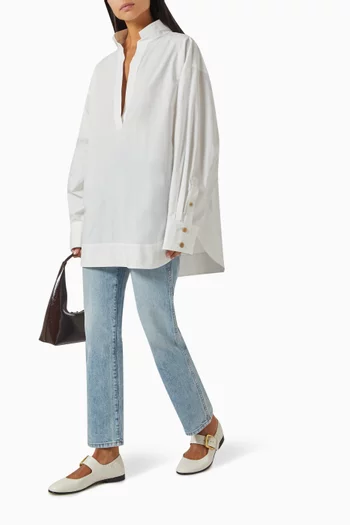Tito Oversized Top in Poplin
