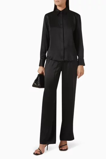 Romeo J. Shirt in Silk-satin