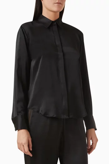Romeo J. Shirt in Silk-satin