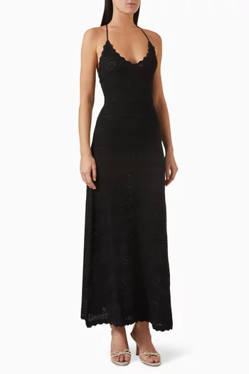 Golden West Crochet Maxi Dress