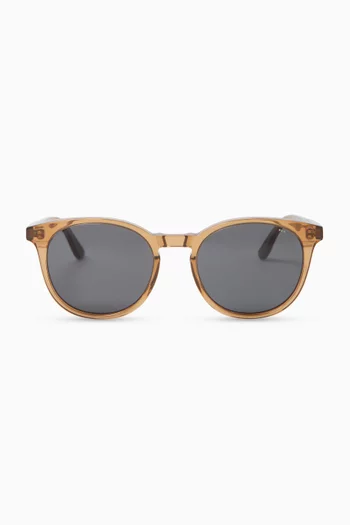 Hudson Round Sunglasses in Acetate