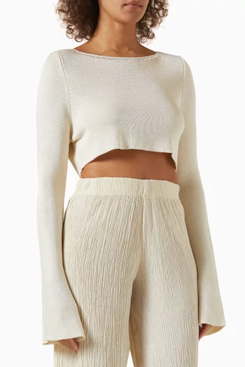 Daniela Crop Top in Viscose-knit