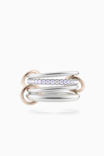 Nimbus SG Dawn Ring in Sterling Silver & 18kt Rose Gold