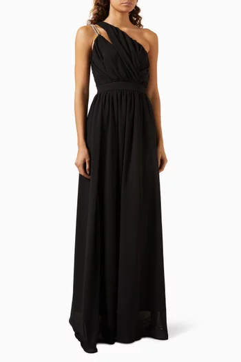 Augusut One-shoulder Maxi Dress