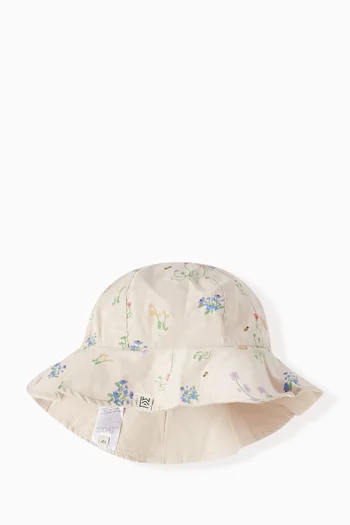 Amelia Reversible Sun Hat in Organic Cotton