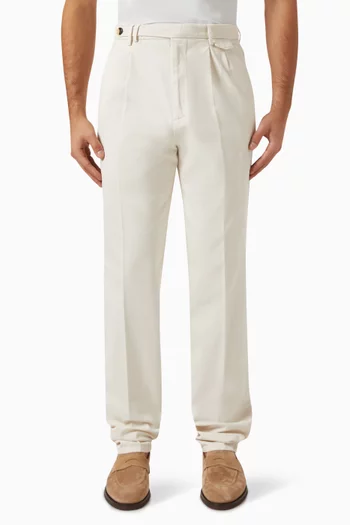 Tapered Pants in Cotton