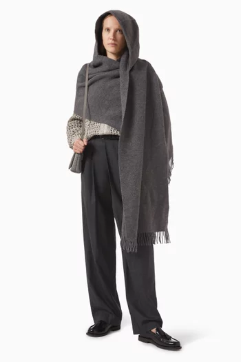 Hooded Scarf in Cashmere-blend