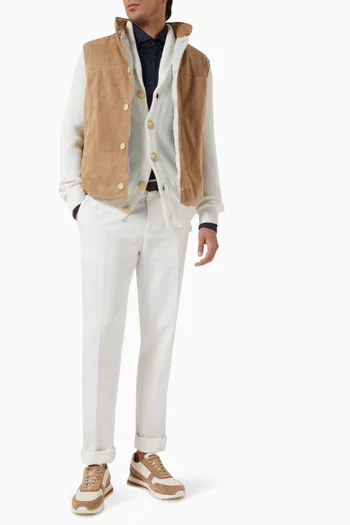 Button-down Shirt in Silk & Cotton
