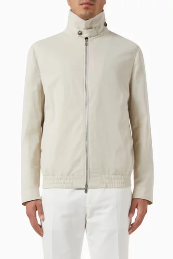 Bomber Jacket in Tech-cotton