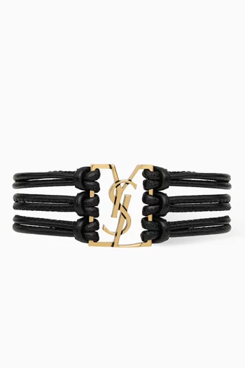 Babylone Cord Bracelet in Leather