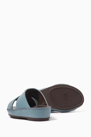 Isola Piega Nuovo Cucire Sandals in Deercalf Leather