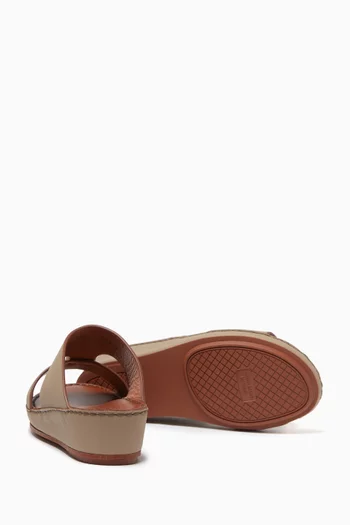 Isola Cerchio Cucire Sandals in Rubbercalf