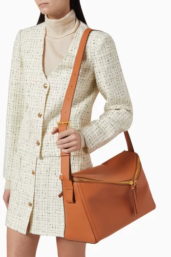 Diamant 3D Shoulder Bag in Leather