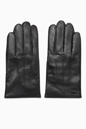 Boss leather gloves mens clearance