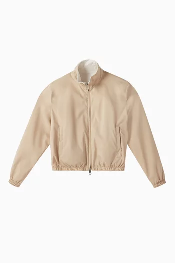 Reversible Bomber Jacket in Windmate® & Cashmere