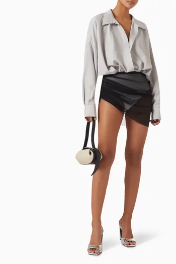 Super-oversized Boyfriend Shirt Bodysuit