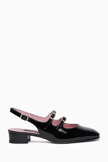 Peche 40 Slingback Ballerinas in Patent Leather