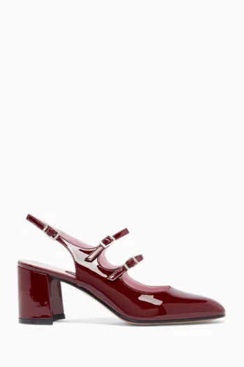 Banana 60 Slingback Mary Jane Pumps in Patent Leather