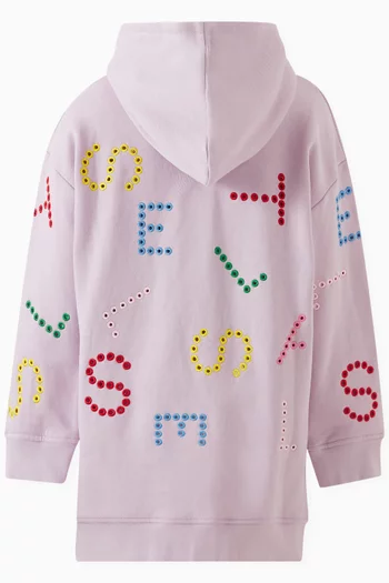 Logo Hoodie Dress in Fleece