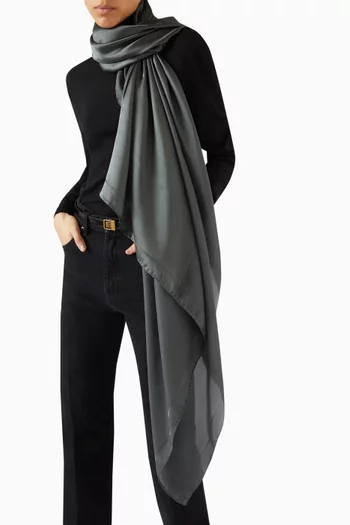 Cassandre Square Scarf in Silk-charmeuse