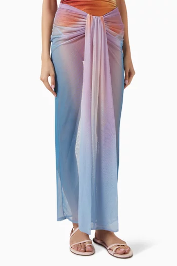 Nia Maxi Skirt in Mesh