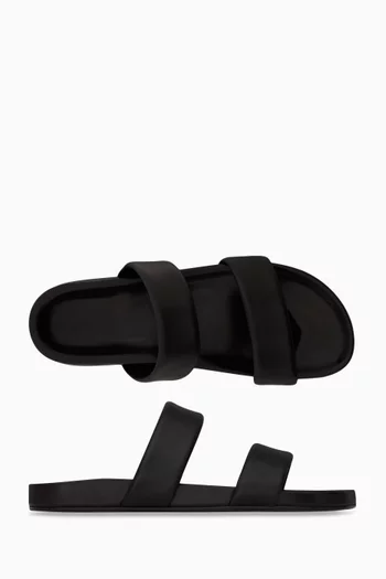 Nichols Slide Sandals in Smooth Leather