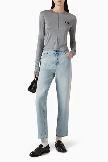 Mid-rise Straight-fit Jeans
