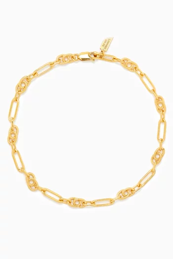 Motley Chain Ankle Bracelet in 14kt Gold Vermeil