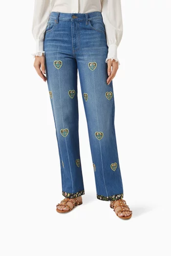 Rockstud Slides in Leather