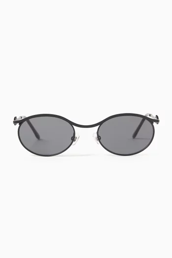 Taylor Round Sunglasses in Metal