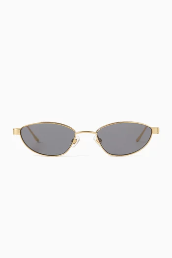 Bella Cat-eye Sunglasses in Metal