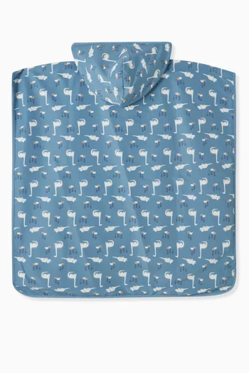 Animal-print Poncho in Nylon